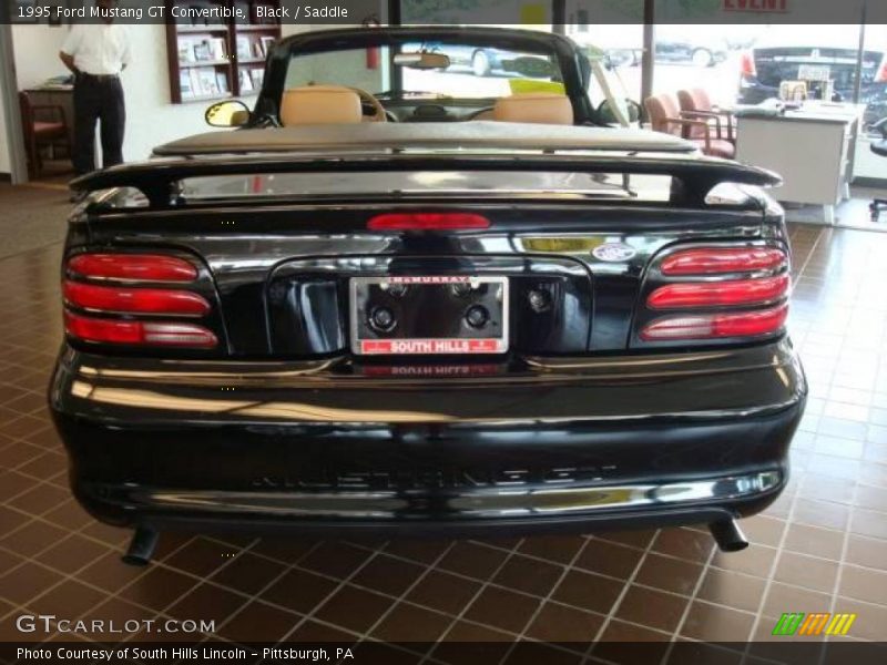 Black / Saddle 1995 Ford Mustang GT Convertible