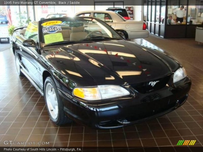 Black / Saddle 1995 Ford Mustang GT Convertible