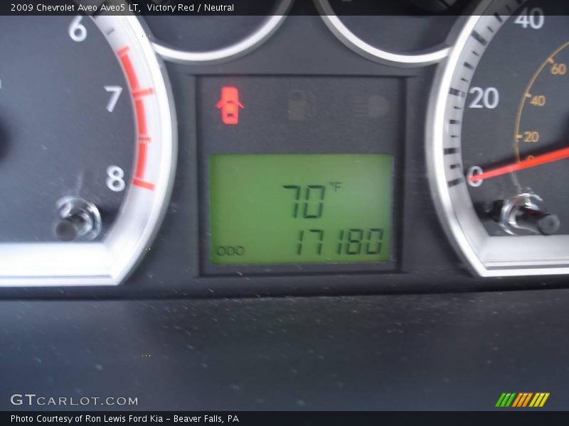 Victory Red / Neutral 2009 Chevrolet Aveo Aveo5 LT