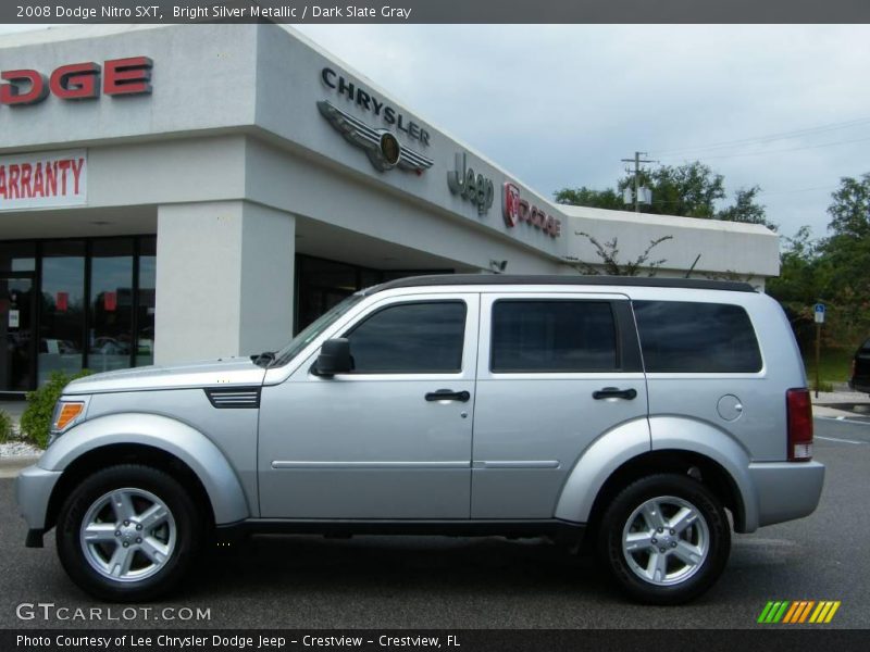 Bright Silver Metallic / Dark Slate Gray 2008 Dodge Nitro SXT