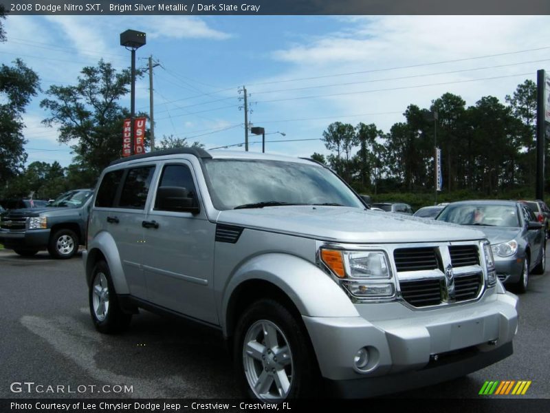 Bright Silver Metallic / Dark Slate Gray 2008 Dodge Nitro SXT