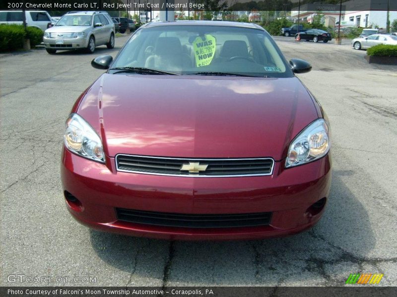 Red Jewel Tint Coat / Neutral Beige 2007 Chevrolet Monte Carlo LT