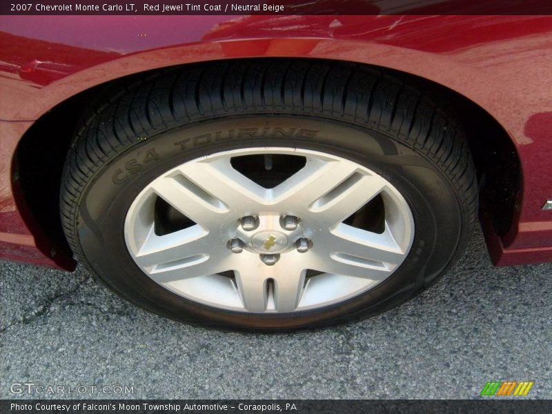 Red Jewel Tint Coat / Neutral Beige 2007 Chevrolet Monte Carlo LT