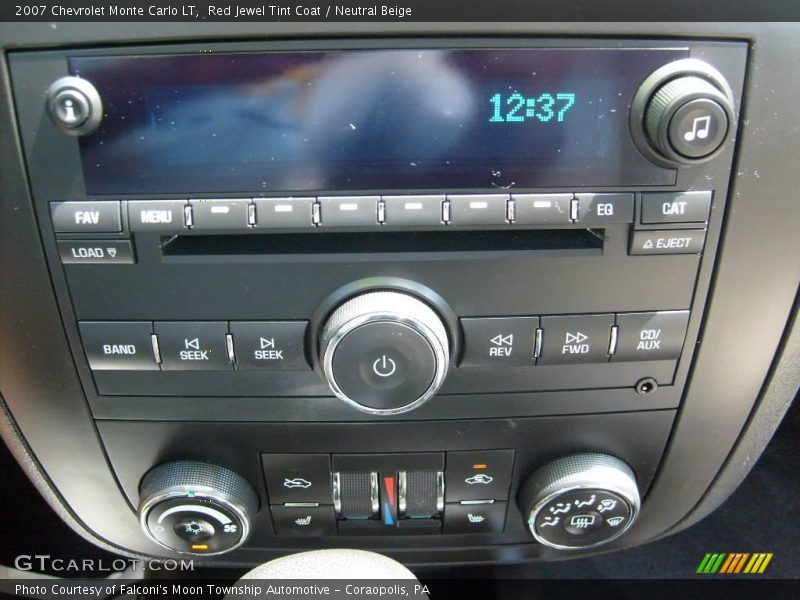 Red Jewel Tint Coat / Neutral Beige 2007 Chevrolet Monte Carlo LT
