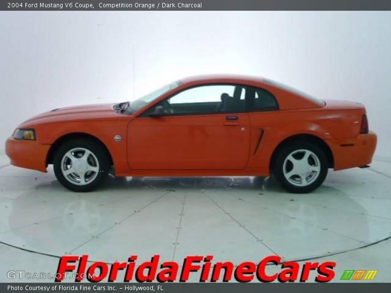 Competition Orange / Dark Charcoal 2004 Ford Mustang V6 Coupe