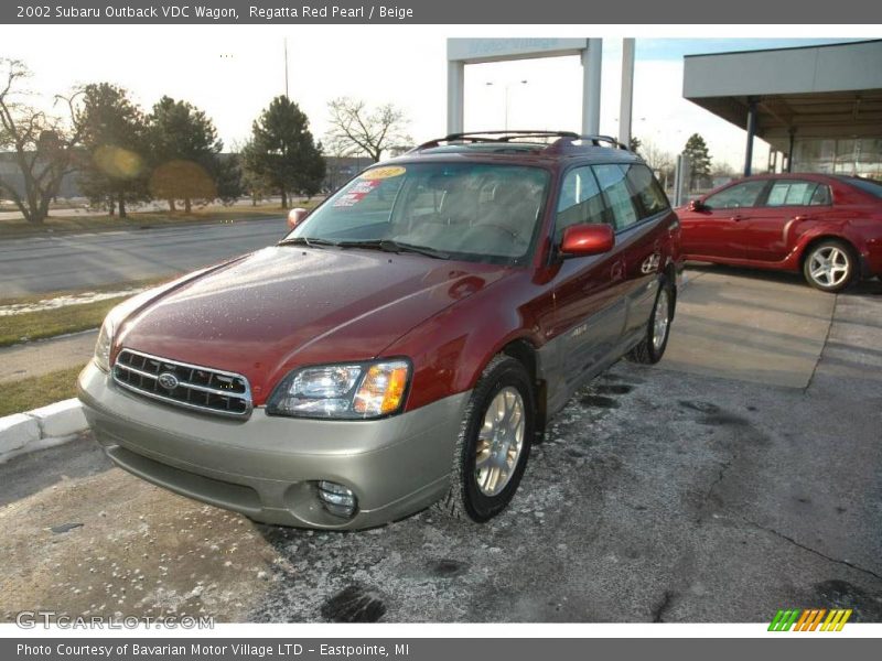 Regatta Red Pearl / Beige 2002 Subaru Outback VDC Wagon
