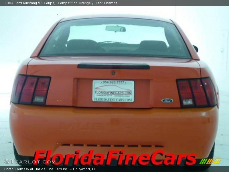 Competition Orange / Dark Charcoal 2004 Ford Mustang V6 Coupe