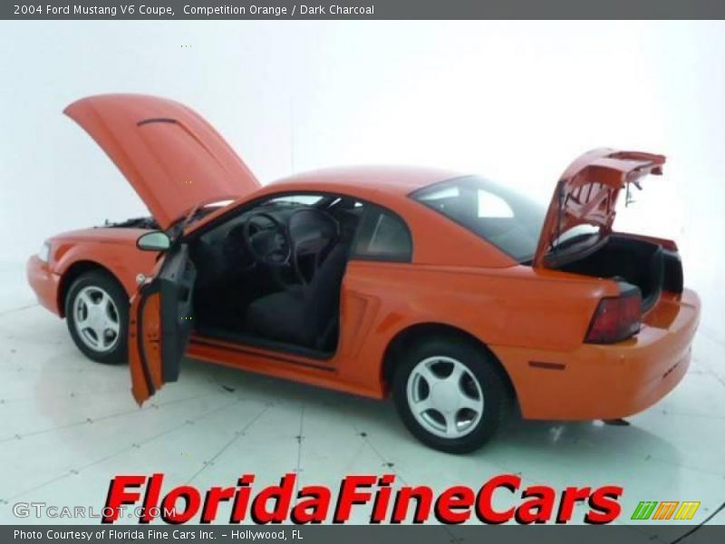 Competition Orange / Dark Charcoal 2004 Ford Mustang V6 Coupe