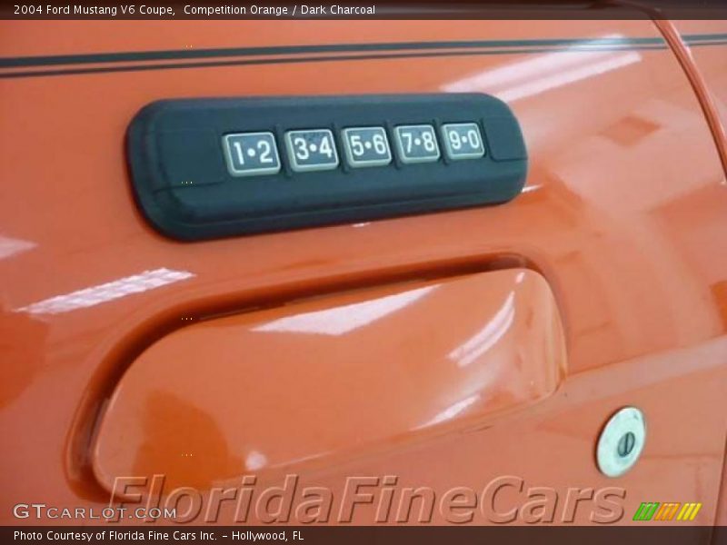 Competition Orange / Dark Charcoal 2004 Ford Mustang V6 Coupe