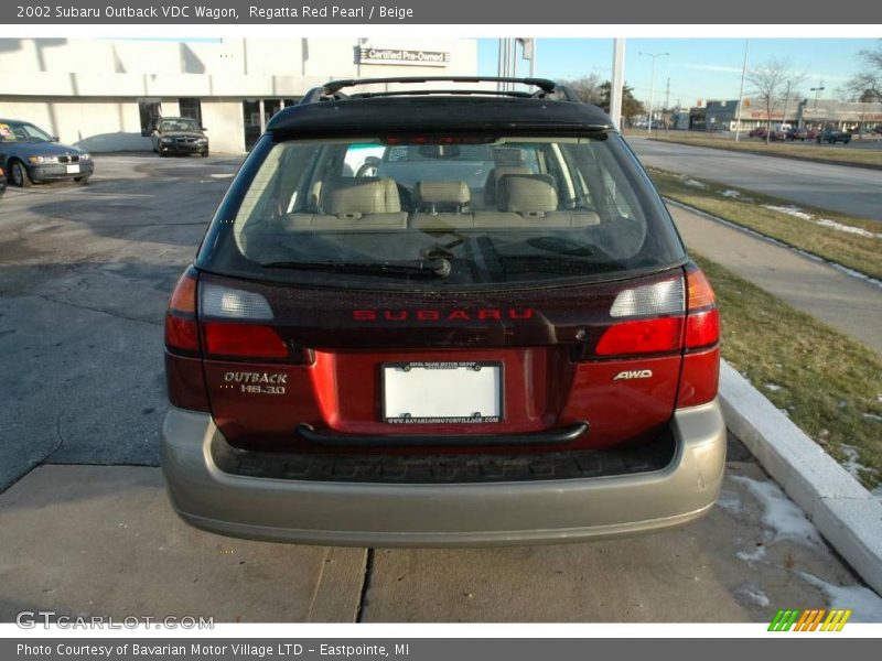 Regatta Red Pearl / Beige 2002 Subaru Outback VDC Wagon