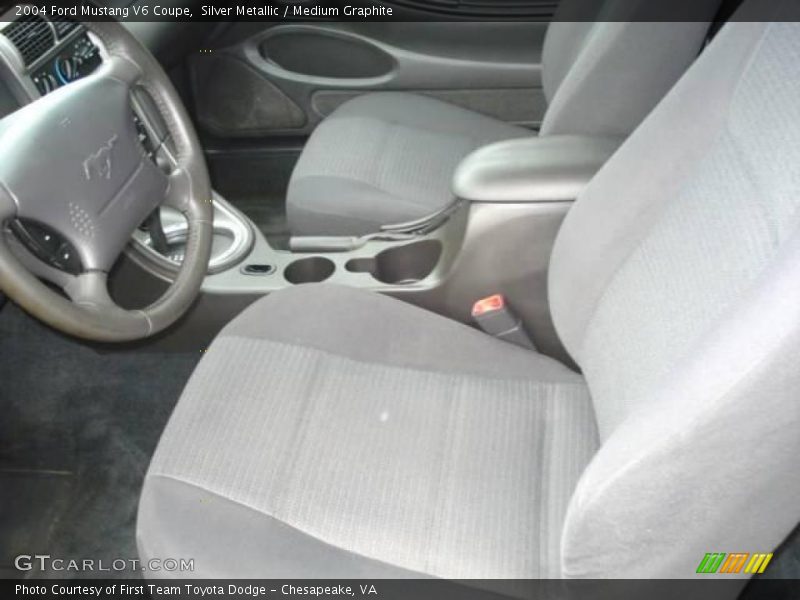 Silver Metallic / Medium Graphite 2004 Ford Mustang V6 Coupe