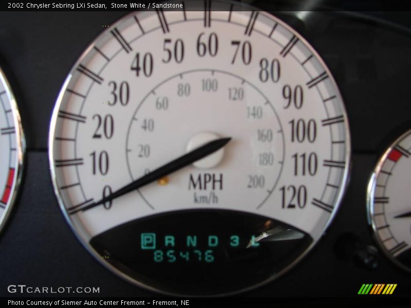 Stone White / Sandstone 2002 Chrysler Sebring LXi Sedan