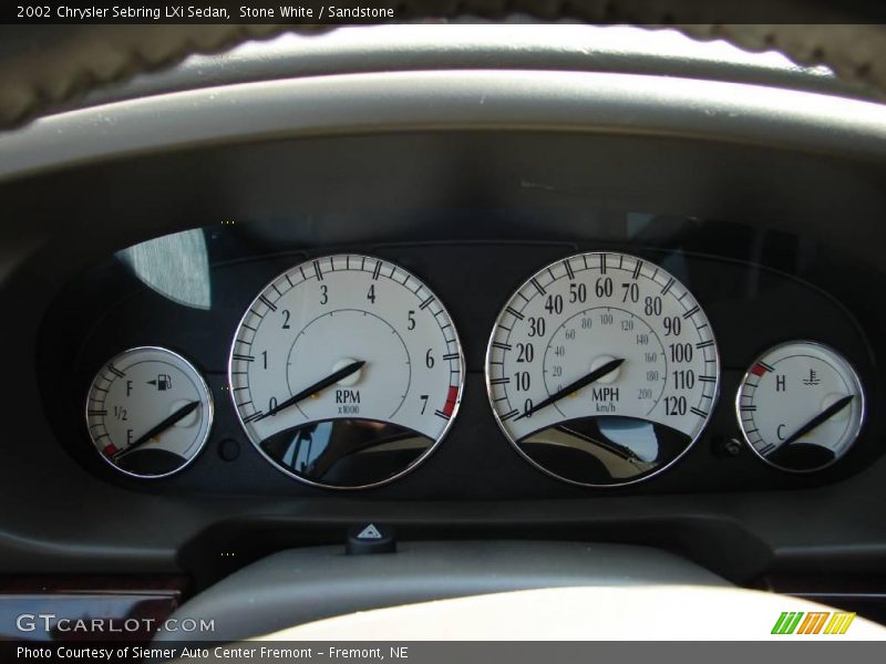 Stone White / Sandstone 2002 Chrysler Sebring LXi Sedan