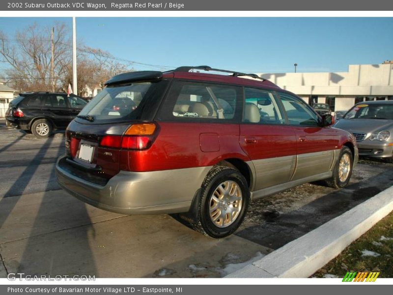 Regatta Red Pearl / Beige 2002 Subaru Outback VDC Wagon