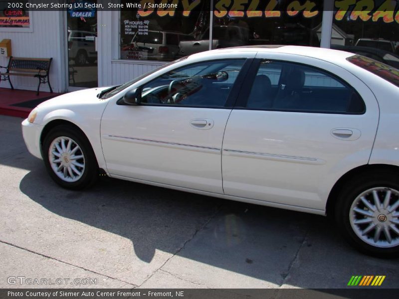 Stone White / Sandstone 2002 Chrysler Sebring LXi Sedan