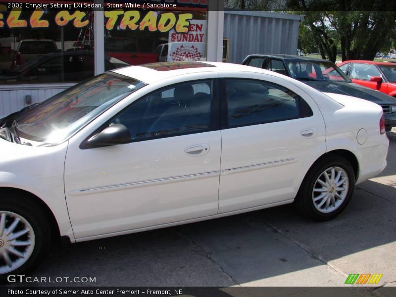 Stone White / Sandstone 2002 Chrysler Sebring LXi Sedan