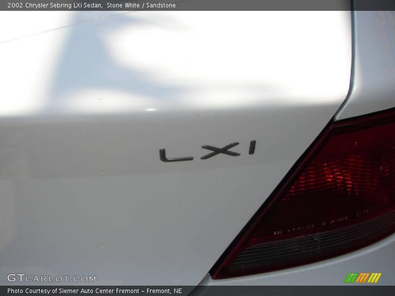 Stone White / Sandstone 2002 Chrysler Sebring LXi Sedan