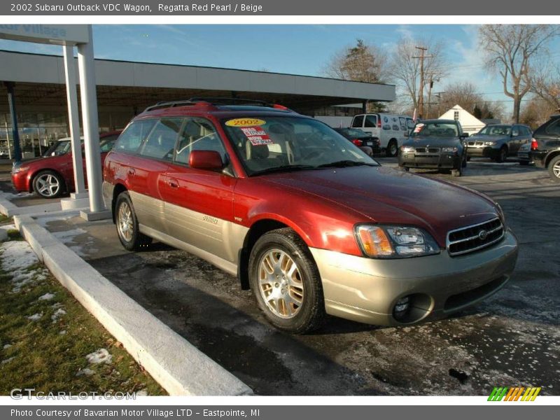 Regatta Red Pearl / Beige 2002 Subaru Outback VDC Wagon