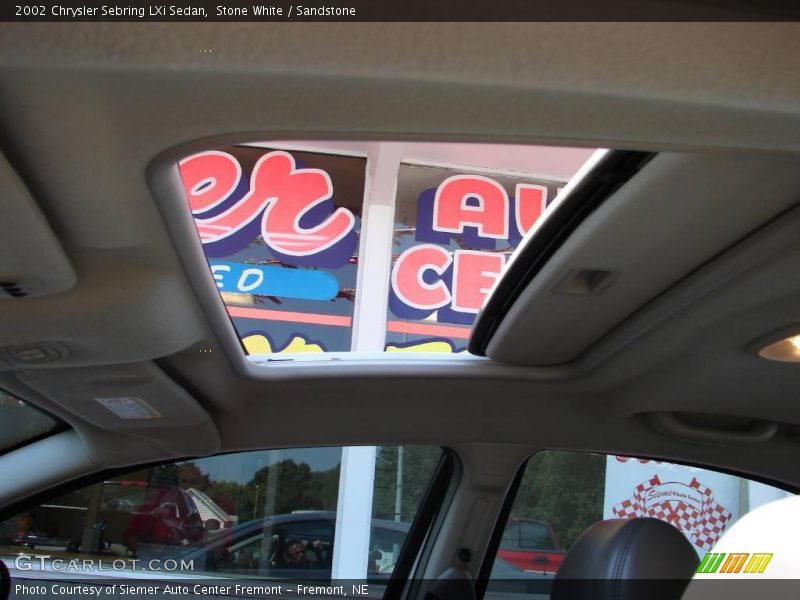 Stone White / Sandstone 2002 Chrysler Sebring LXi Sedan