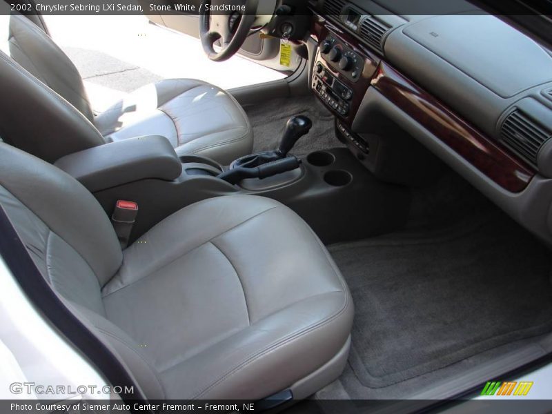 Stone White / Sandstone 2002 Chrysler Sebring LXi Sedan