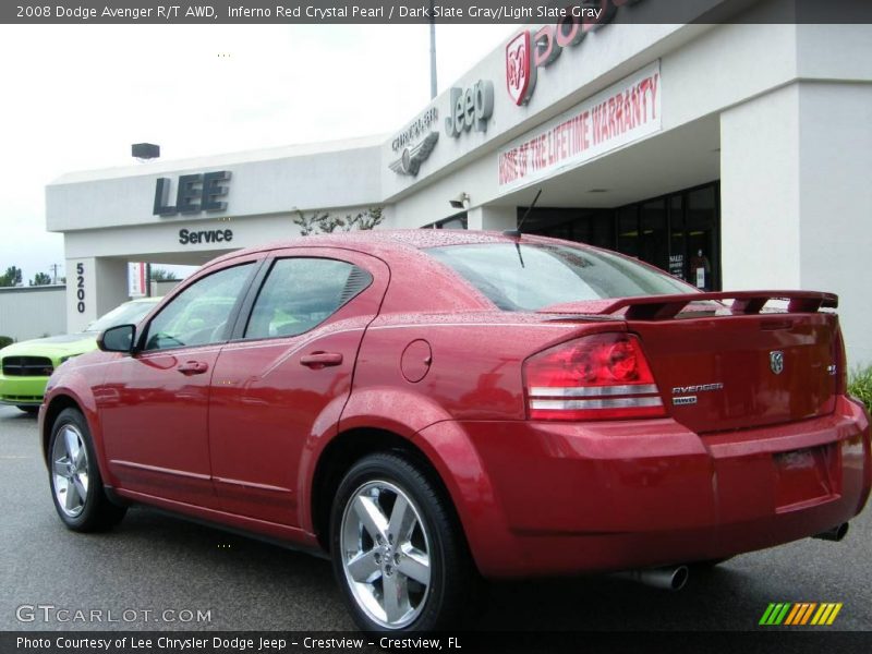 Inferno Red Crystal Pearl / Dark Slate Gray/Light Slate Gray 2008 Dodge Avenger R/T AWD