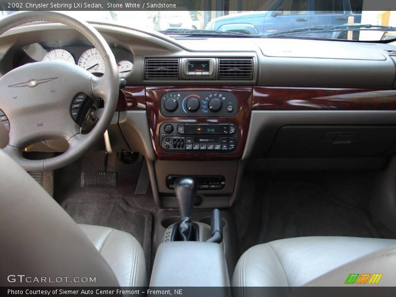 Stone White / Sandstone 2002 Chrysler Sebring LXi Sedan