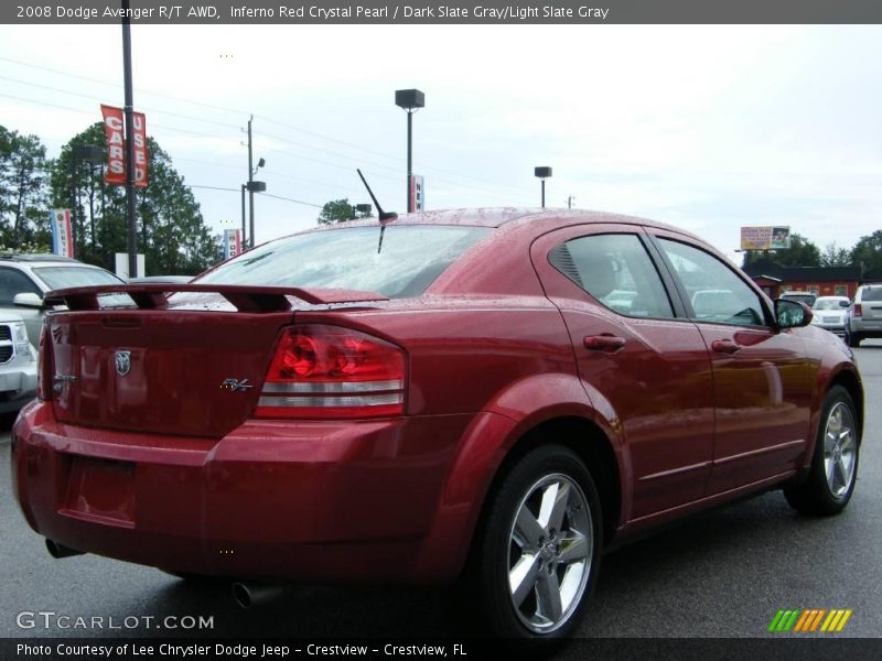 Inferno Red Crystal Pearl / Dark Slate Gray/Light Slate Gray 2008 Dodge Avenger R/T AWD