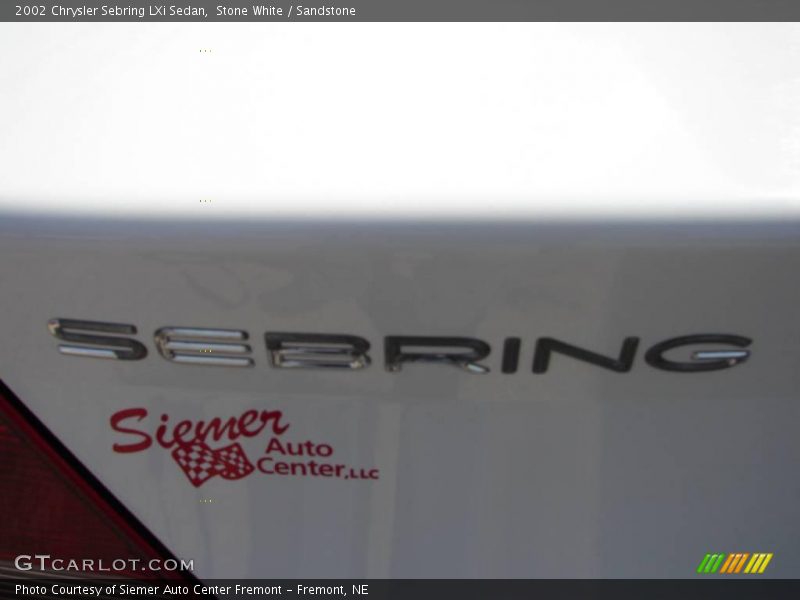 Stone White / Sandstone 2002 Chrysler Sebring LXi Sedan