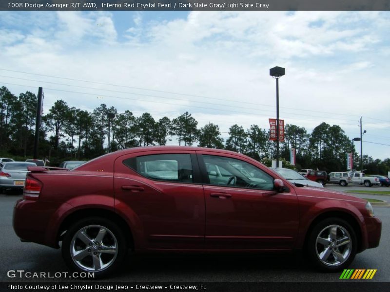 Inferno Red Crystal Pearl / Dark Slate Gray/Light Slate Gray 2008 Dodge Avenger R/T AWD