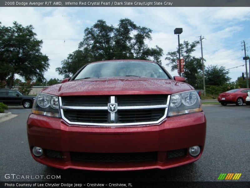 Inferno Red Crystal Pearl / Dark Slate Gray/Light Slate Gray 2008 Dodge Avenger R/T AWD