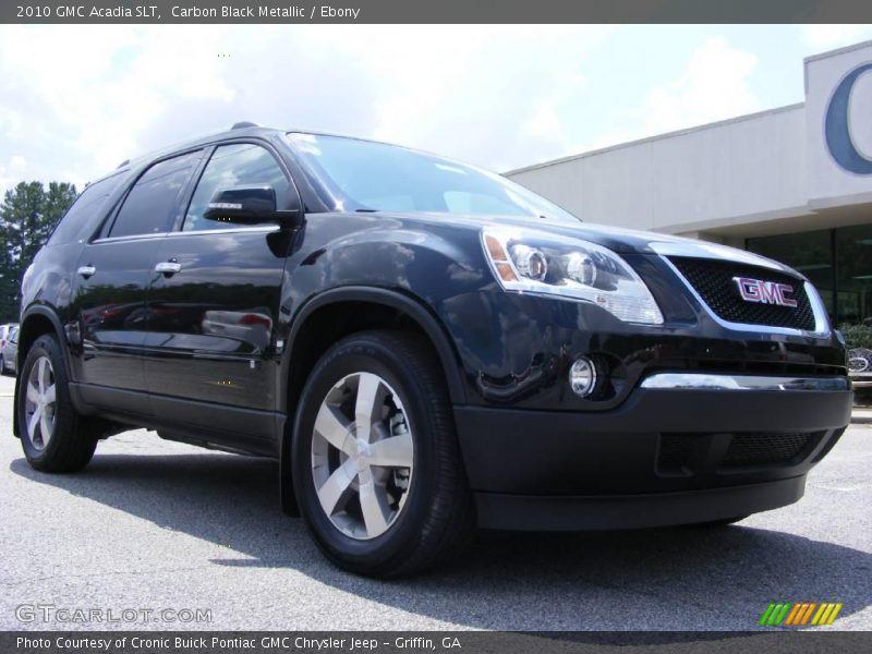 Carbon Black Metallic / Ebony 2010 GMC Acadia SLT