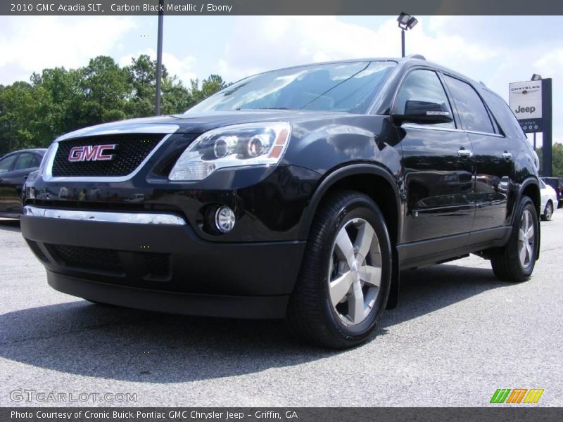 Carbon Black Metallic / Ebony 2010 GMC Acadia SLT
