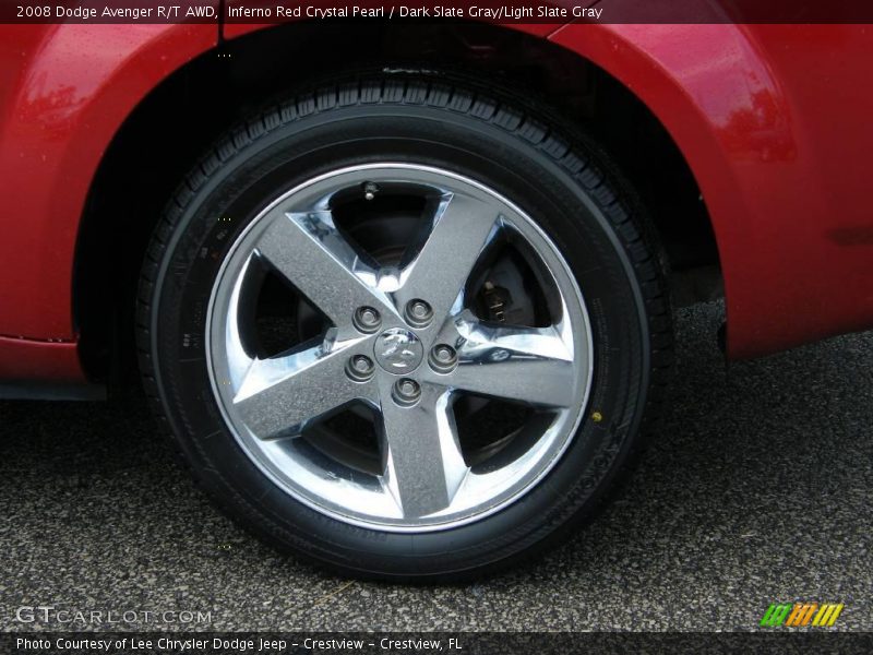 Inferno Red Crystal Pearl / Dark Slate Gray/Light Slate Gray 2008 Dodge Avenger R/T AWD