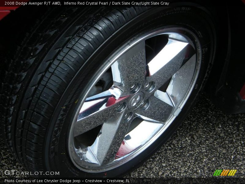 Inferno Red Crystal Pearl / Dark Slate Gray/Light Slate Gray 2008 Dodge Avenger R/T AWD