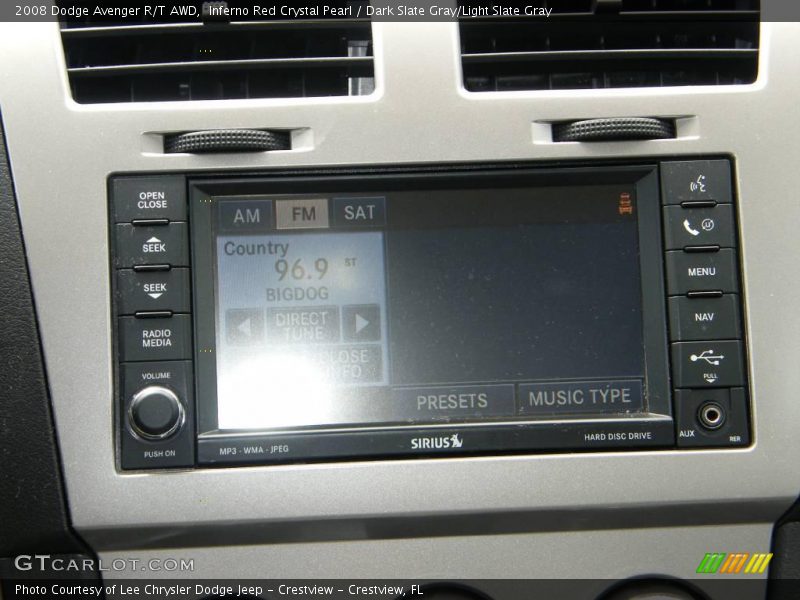 Inferno Red Crystal Pearl / Dark Slate Gray/Light Slate Gray 2008 Dodge Avenger R/T AWD