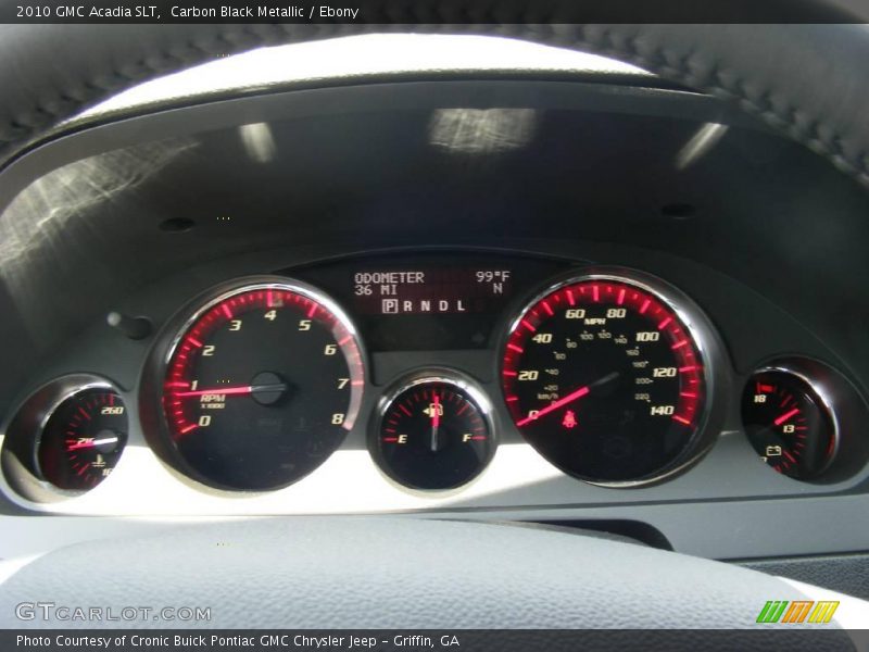Carbon Black Metallic / Ebony 2010 GMC Acadia SLT