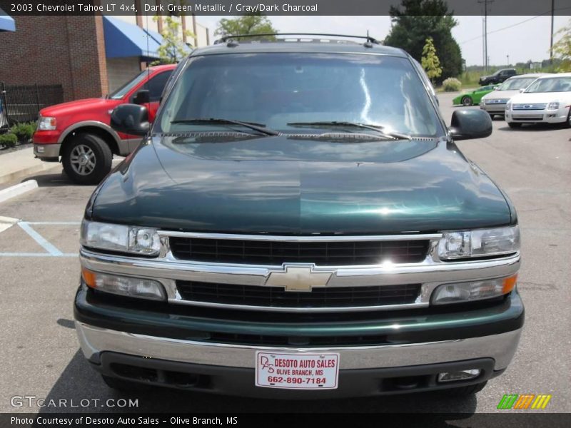 Dark Green Metallic / Gray/Dark Charcoal 2003 Chevrolet Tahoe LT 4x4