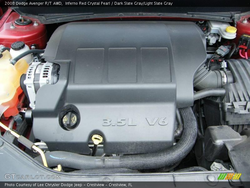 Inferno Red Crystal Pearl / Dark Slate Gray/Light Slate Gray 2008 Dodge Avenger R/T AWD