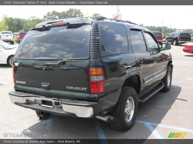 Dark Green Metallic / Gray/Dark Charcoal 2003 Chevrolet Tahoe LT 4x4