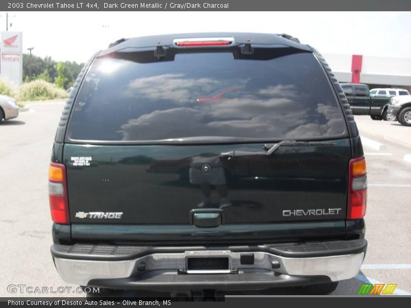 Dark Green Metallic / Gray/Dark Charcoal 2003 Chevrolet Tahoe LT 4x4