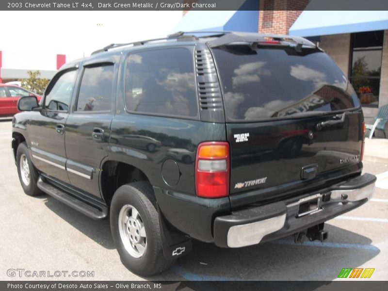 Dark Green Metallic / Gray/Dark Charcoal 2003 Chevrolet Tahoe LT 4x4