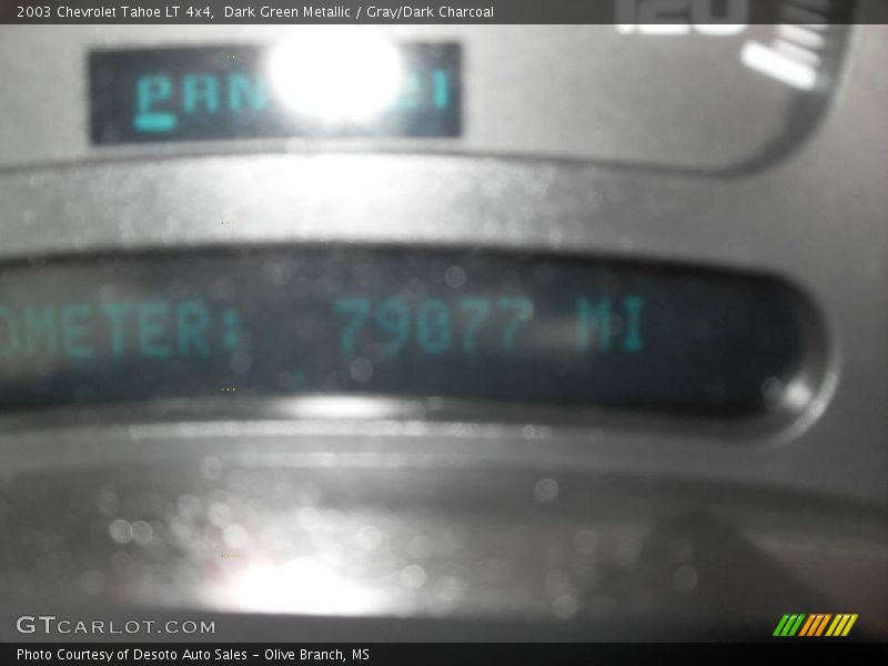 Dark Green Metallic / Gray/Dark Charcoal 2003 Chevrolet Tahoe LT 4x4