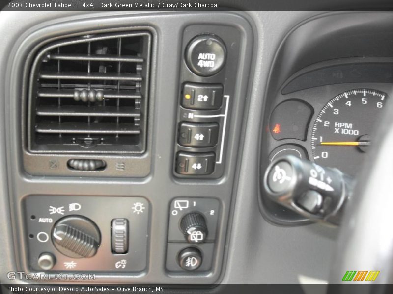 Dark Green Metallic / Gray/Dark Charcoal 2003 Chevrolet Tahoe LT 4x4