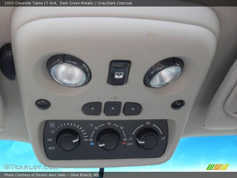 Dark Green Metallic / Gray/Dark Charcoal 2003 Chevrolet Tahoe LT 4x4