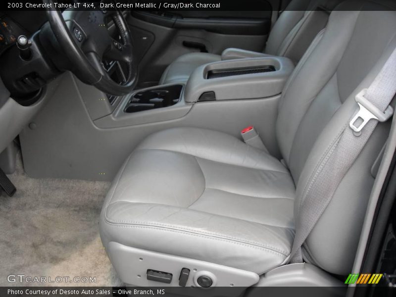 Dark Green Metallic / Gray/Dark Charcoal 2003 Chevrolet Tahoe LT 4x4