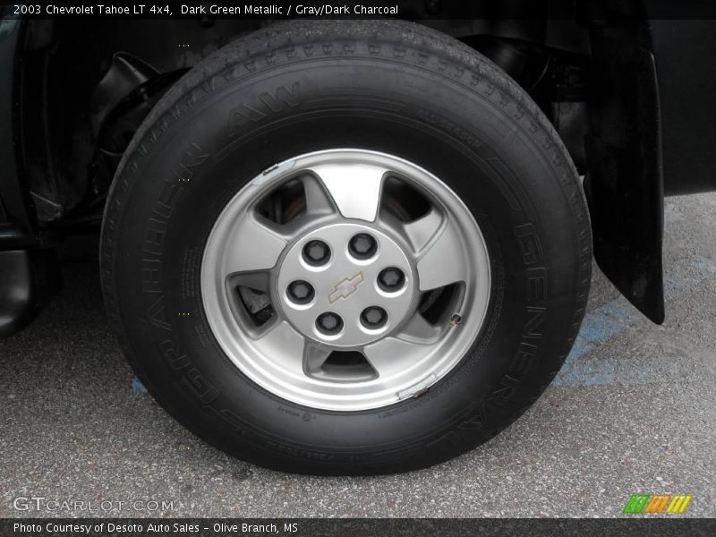 Dark Green Metallic / Gray/Dark Charcoal 2003 Chevrolet Tahoe LT 4x4