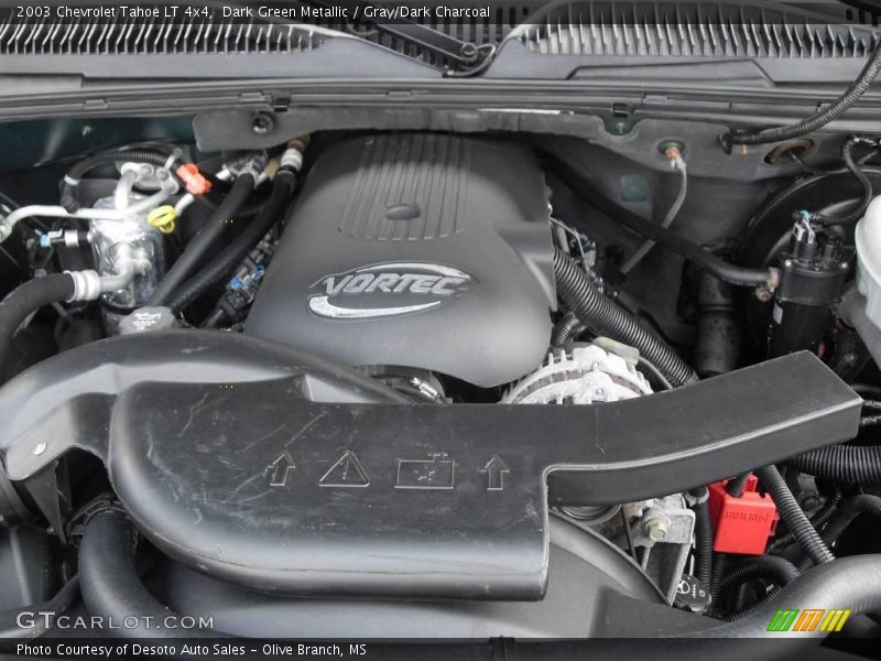 Dark Green Metallic / Gray/Dark Charcoal 2003 Chevrolet Tahoe LT 4x4