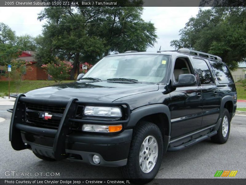 Black / Tan/Neutral 2005 Chevrolet Suburban 1500 Z71 4x4