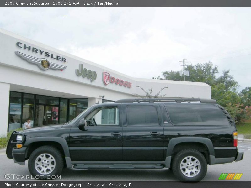 Black / Tan/Neutral 2005 Chevrolet Suburban 1500 Z71 4x4