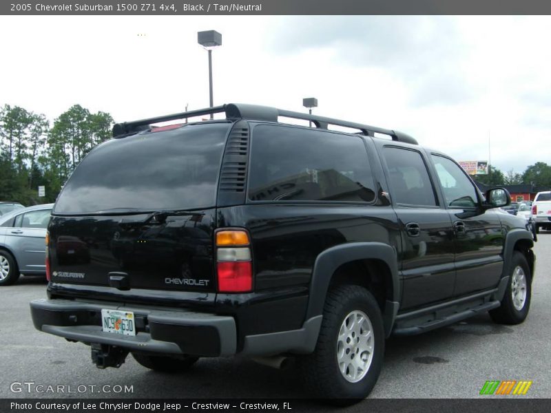 Black / Tan/Neutral 2005 Chevrolet Suburban 1500 Z71 4x4